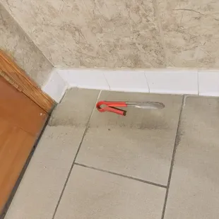 I'm now afraid to cook my food with the tongs they provide. I saw this in the men's restroom. Never coming back again.