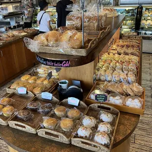 a variety of baked goods