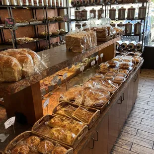 a variety of baked goods