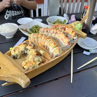 Sushi, patio