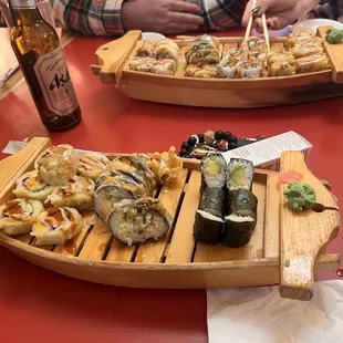 food, sushi and sashimi