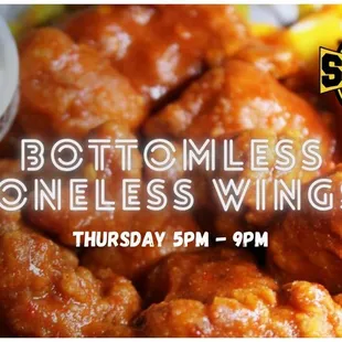 the bottomless boneless wings