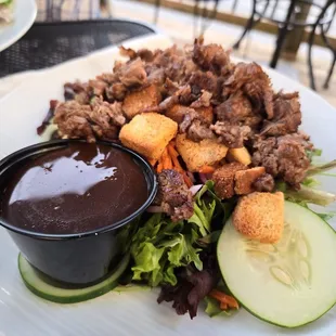 Salad, add short rib