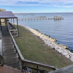 Downstairs bar area and dining deck is wonderful.