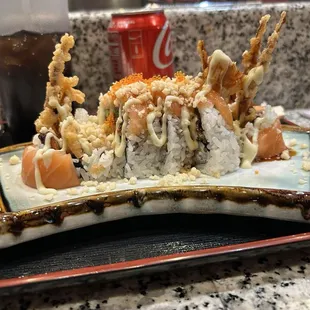 The royal roll. where do I start everything on this roll is perfect and that's hard to believe but trust me. I go there almost every week.
