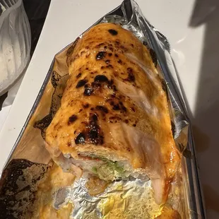 Salmon baked roll