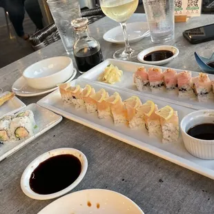 Lemon Albacore Roll, La Fresca Roll, Avocado Roll