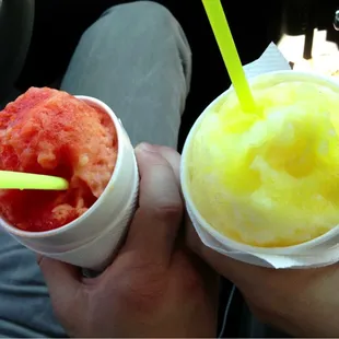 Tigers blood with cream &amp; homemade ice cream