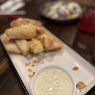 Breadsticks with ranch