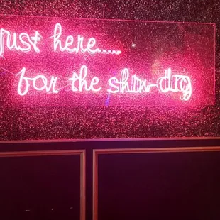 Fun sign that included name of bar