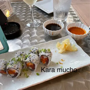 Kara mucho w the sauce on the side