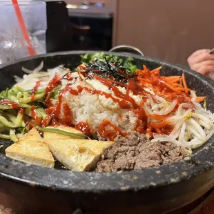 Fantastic dolsot bee bim bap!