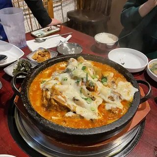 Spicy Potato and Pork Bone Soup Hot Pot