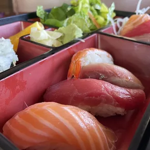 Sushi Sashimi Bento Lunch $13.50