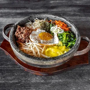 Hot stone mixed rice