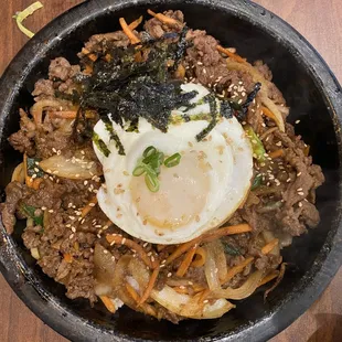 Hot-stone beef-bulgogi dupbap