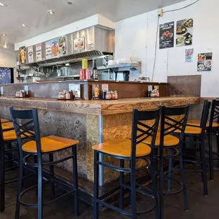 Counter seating area