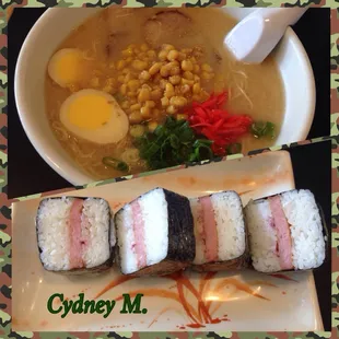 Ramen &amp; Spam musubi