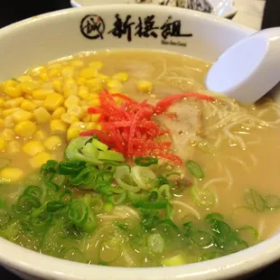 Jakarta Ramen with corn, ginger, green onions, and Chasu park :)