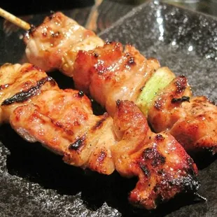 Thigh &amp; Green Onion with sauce