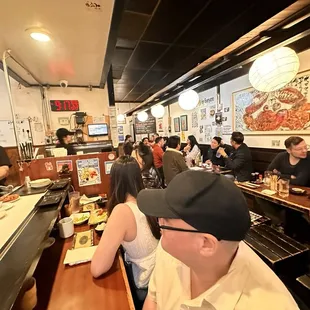 sushi and sashimi, interior