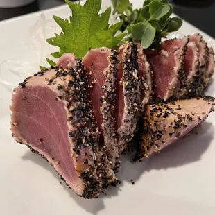 Blue fin seared tataki so tasty