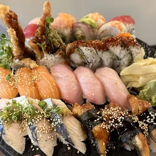 food, sushi and sashimi, sushi, sashimi