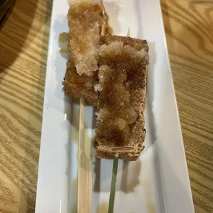 Atsuage Tofu Yakitori