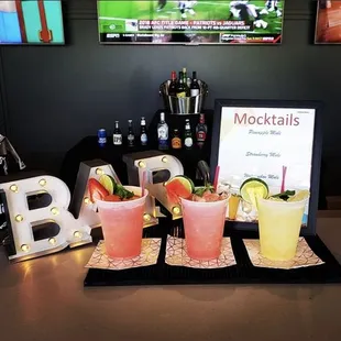 Shindig Bartending set up