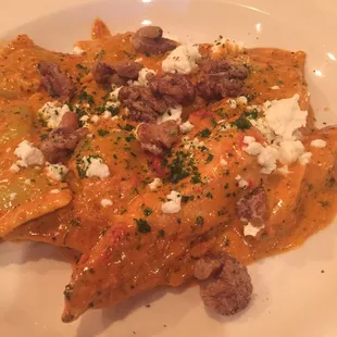 Spinach and Walnut Ravioli