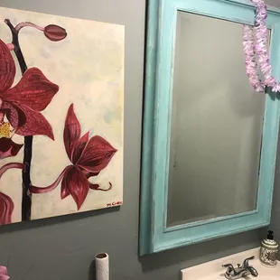 Bathroom is cute