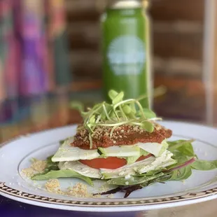 a sandwich on a plate