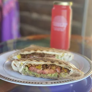 a sandwich on a plate