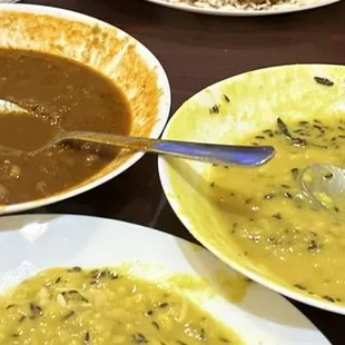 Yellow Dal and Chenna