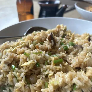 Fried Rice Veggies only! Amazing! I loved the mushrooms, and water chestnut gave it a pleasant crunch! Very yummy!