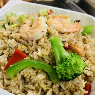 Spicy Fried Rice with Shrimp