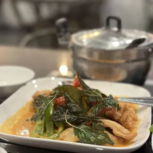 a plate of food on a table