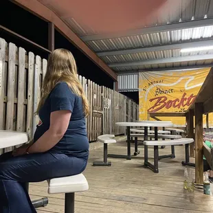 Upper deck of the porch. Part of a series of pictures I'm calling STUBBORN (inspired by the soda at Friday's)