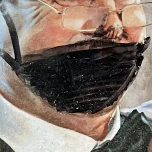 Close up of hilarious graffito