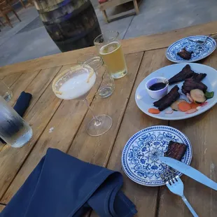 Porkbelly and lime martini