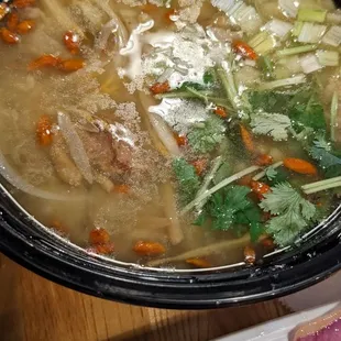 Lamb herbal soup