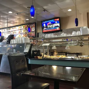 sushi and sashimi, interior