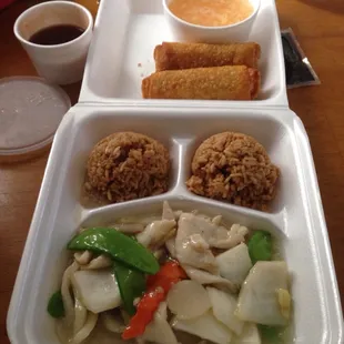 $9.00 take out. No drink..