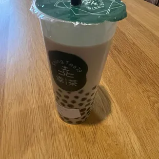 half of the drink is boba