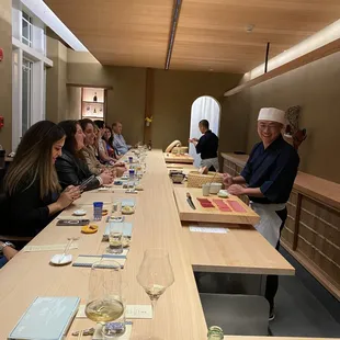 sushi and sashimi, interior