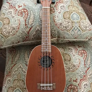 Penguin pineapple shaped ukulele