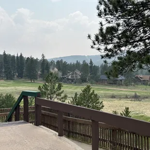 a view of a golf course