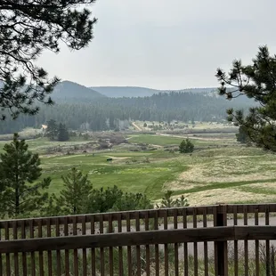 a view of a golf course