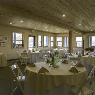 Our downstairs meeting room creates an intimate setting for smaller groups
