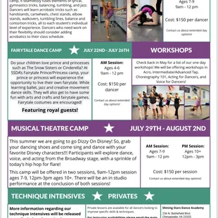 Summer Dance Camps at SSDA 2019